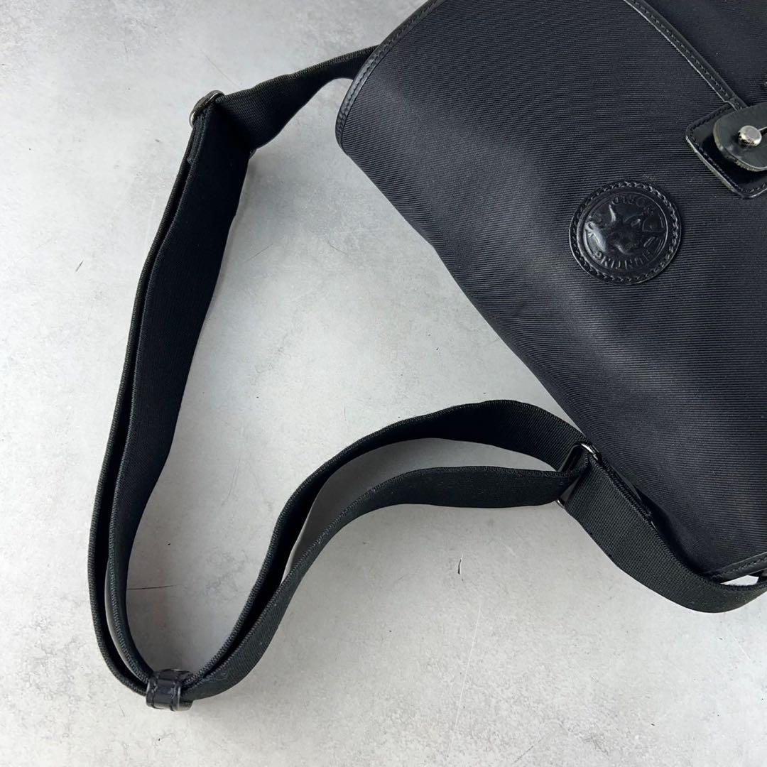 高級　ハンティングワールド　メッセンジャーバッグ　ブラック