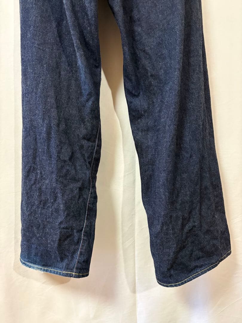 桃太郎ジーンズ ワイドデニムパンツ