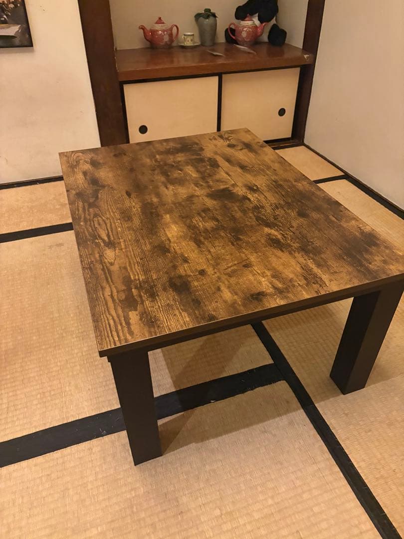 木目調デザインのリビングこたつ(LS22 8060 VBR)