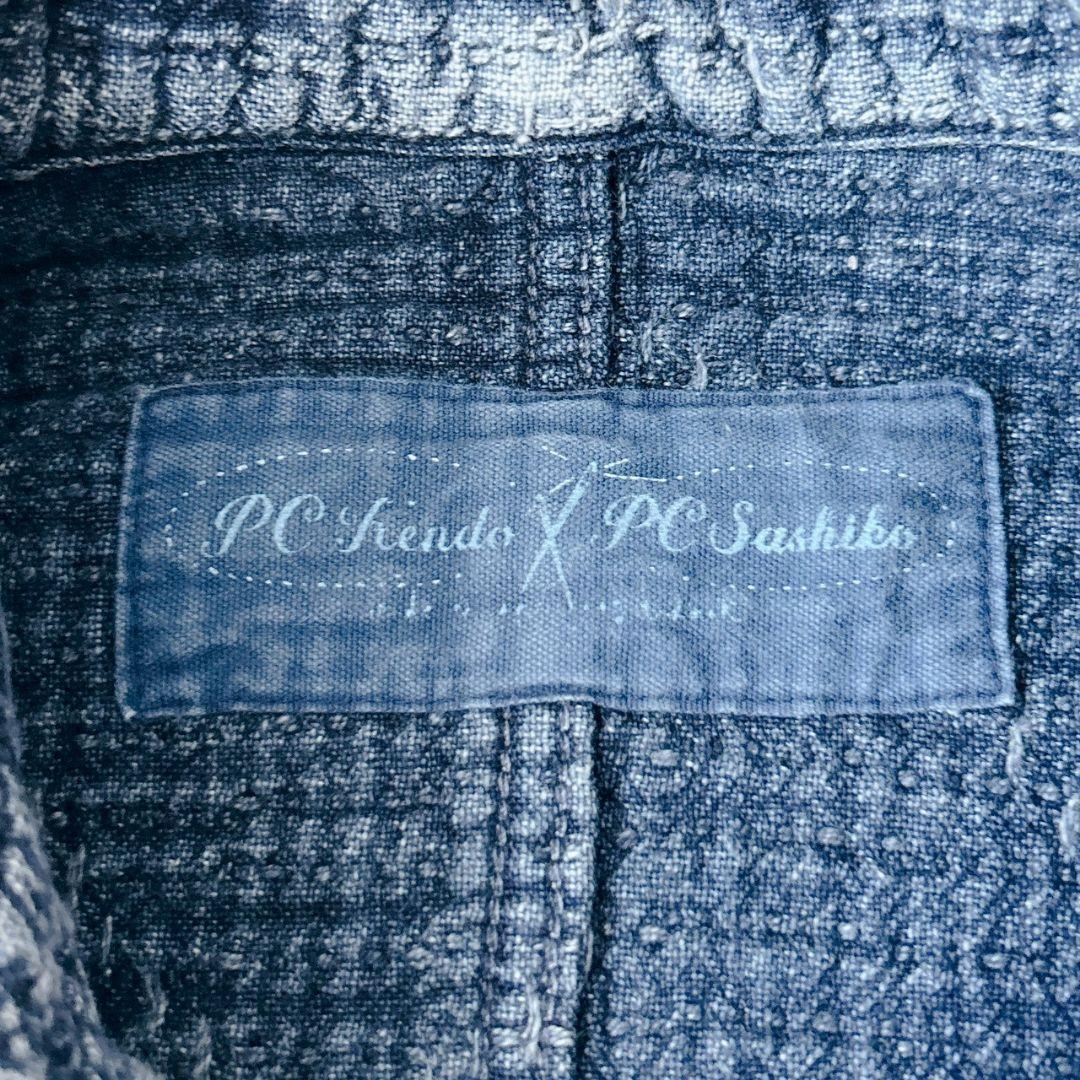 稀少XL ✨ポータークラシック 刺し子 ダブルジャケット　インディゴブルー