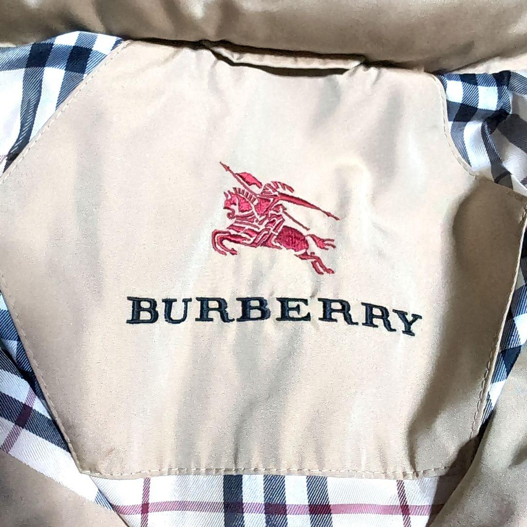 eu12 BURBERRY ベージュ ダウンジャケット　ノバチェック XL相当