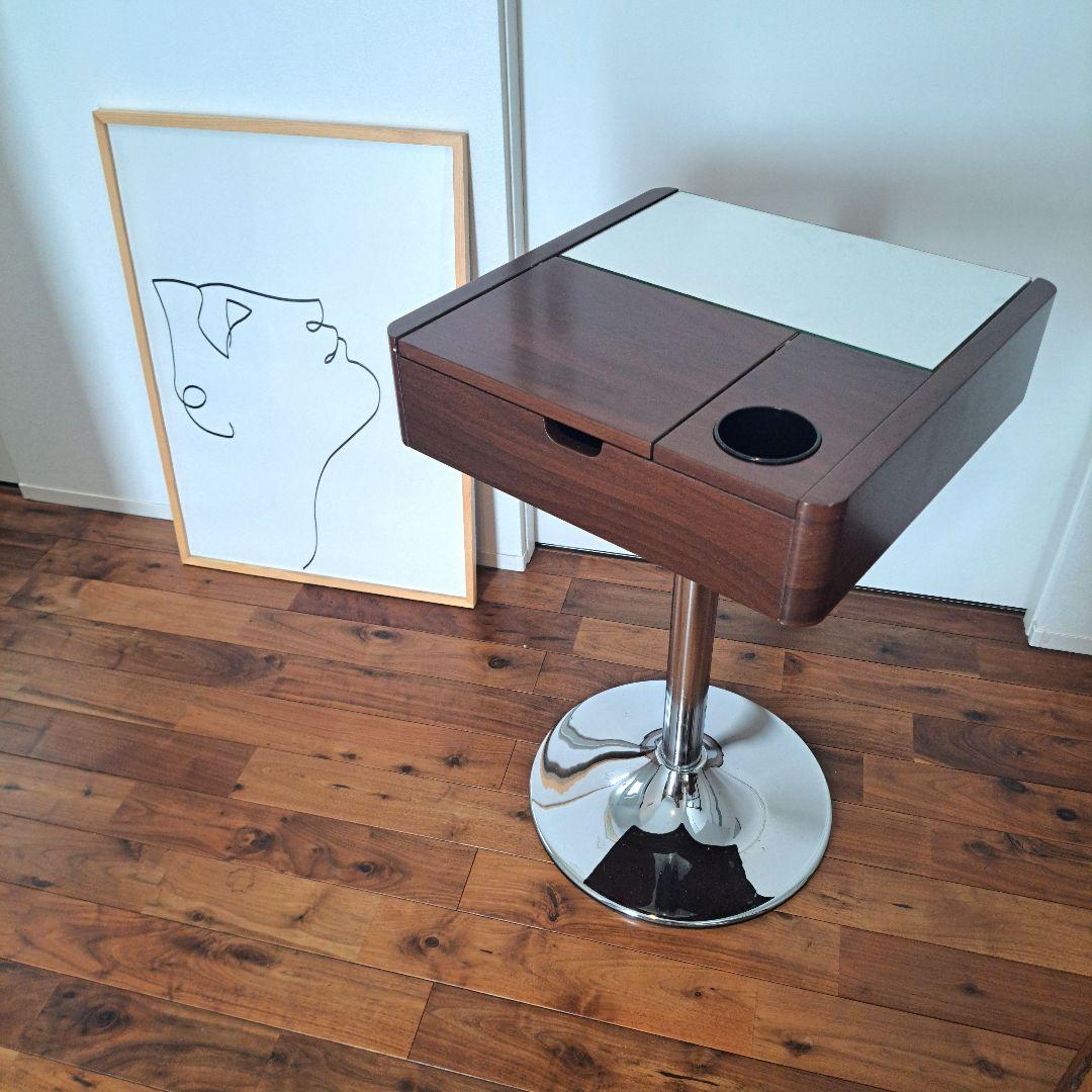 ヴィンテージ　ドレッサー　昭和レトロ　ミッドセンチュリー　スペースエイジ　茶色