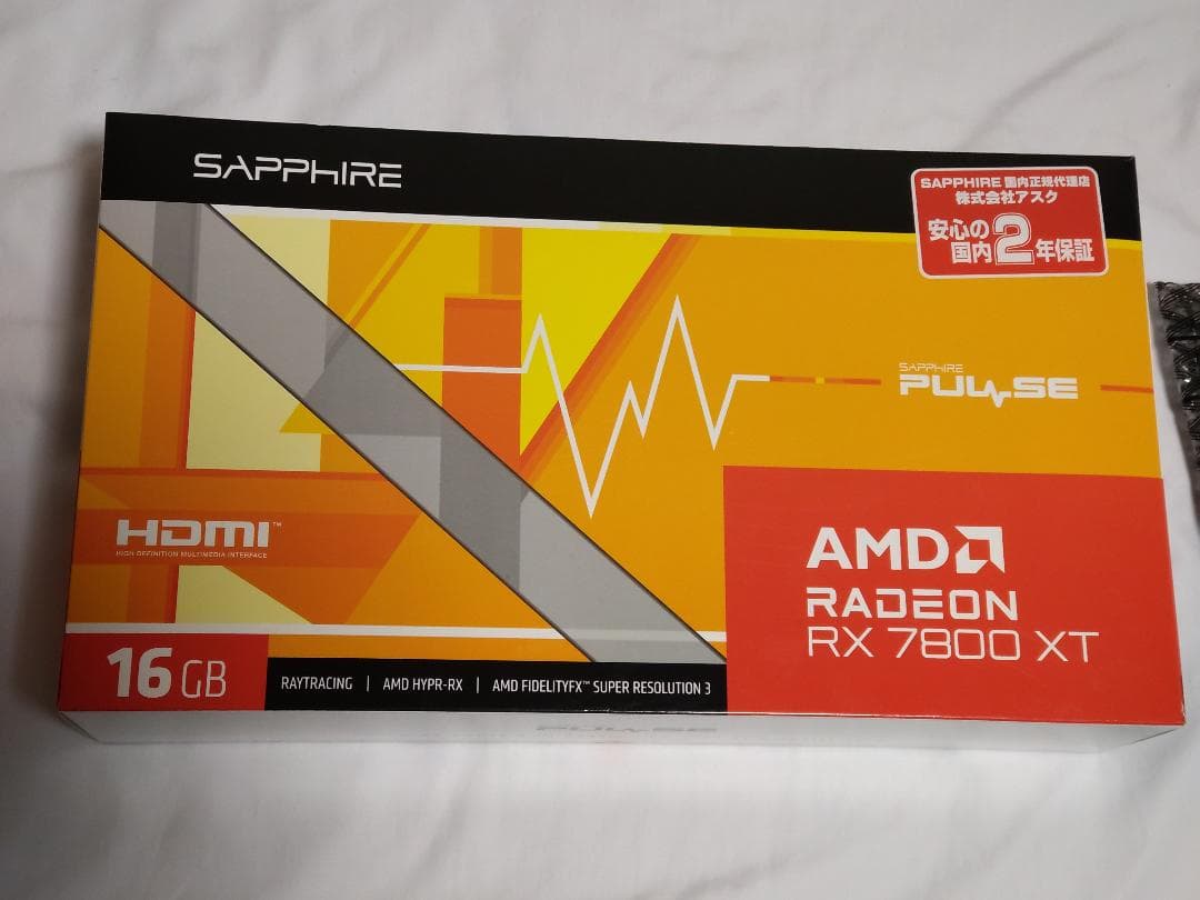 Sapphire PULSE RX7800XT 16GB グラフィックボード