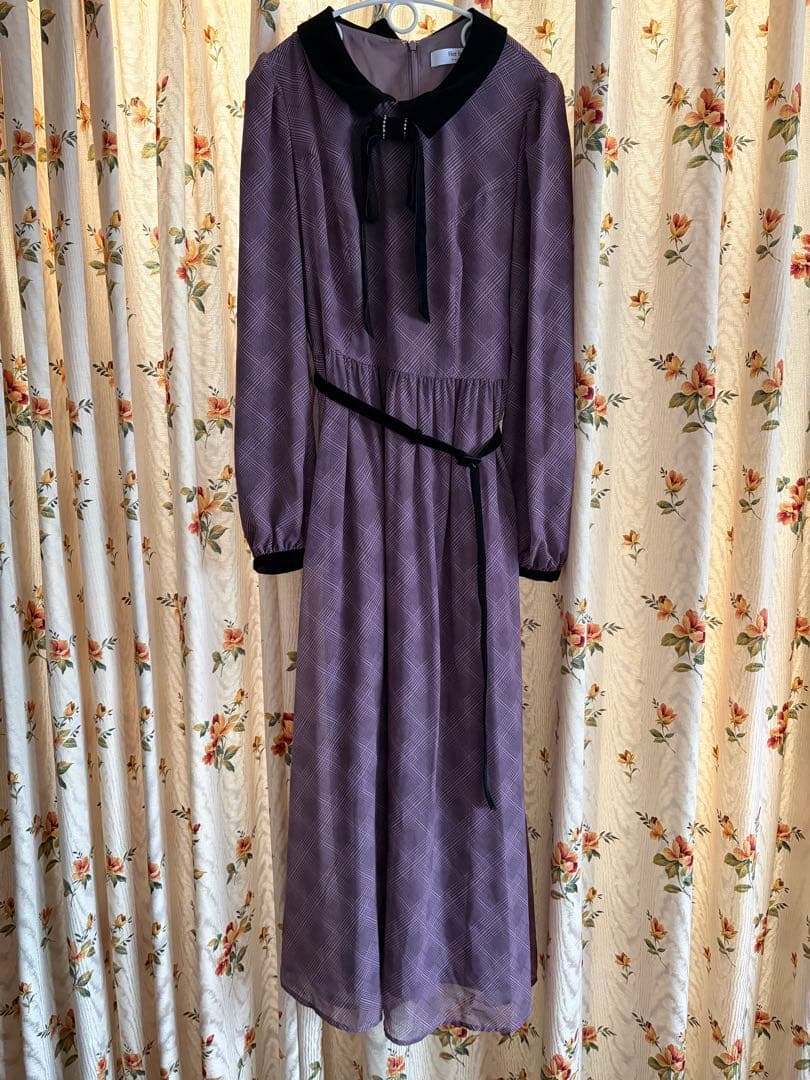 herlipto Bristol Plaid Ribbon Dress Mサイズ