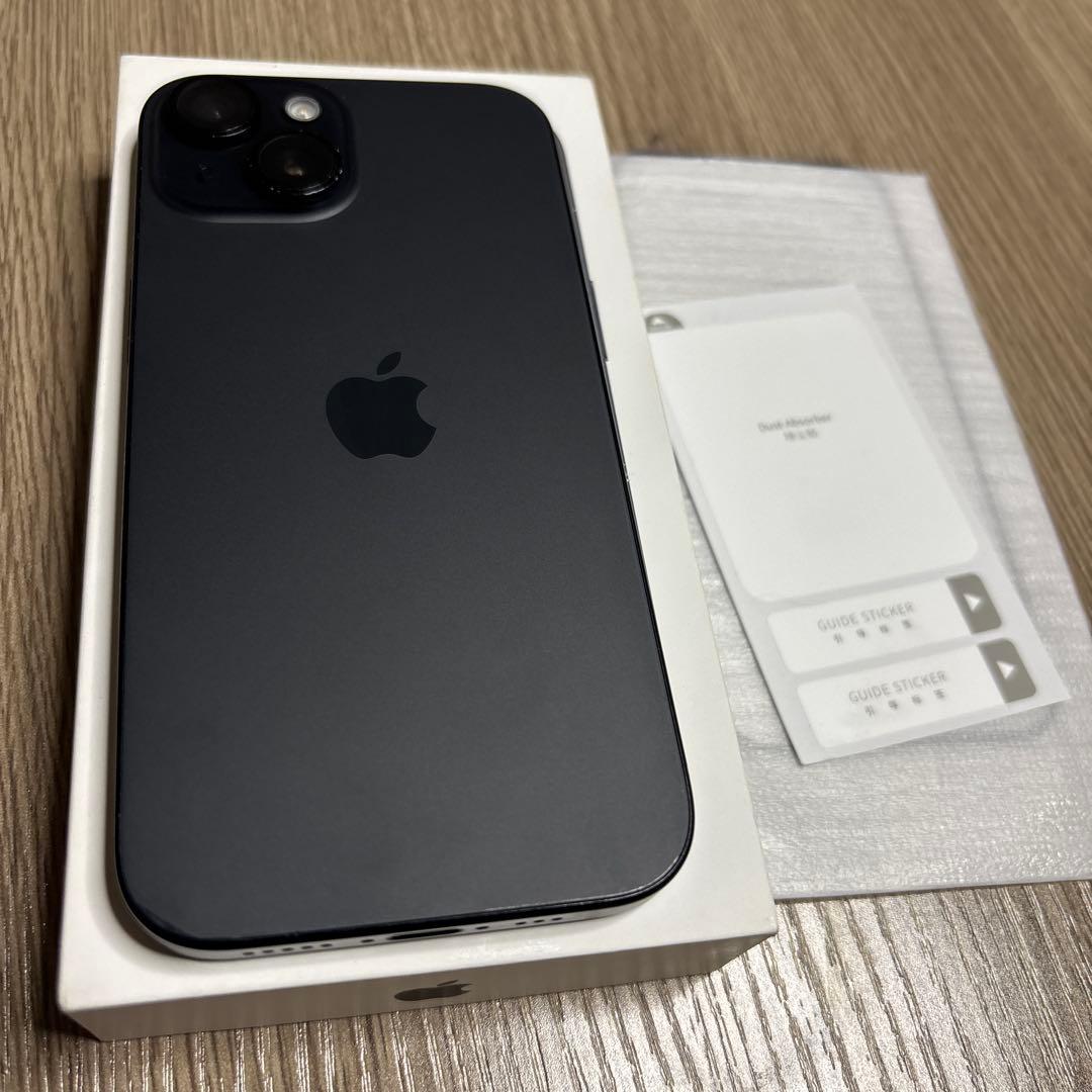画面修理 BT86% Apple iPhone 15 128GB ミッドナイト