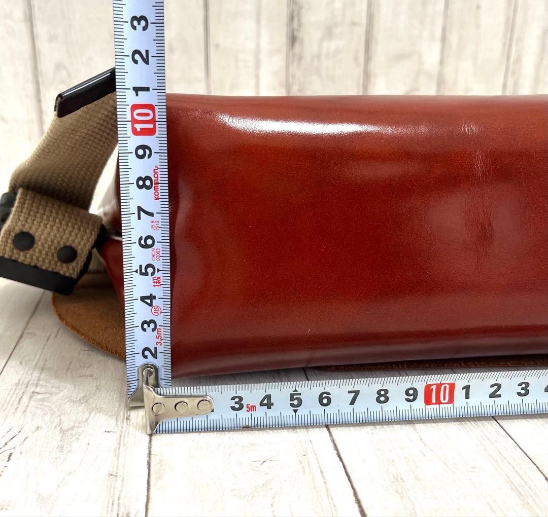 Uni&co. 牛革　メッセンジャーバッグ　キャメル　ショルダーバッグ