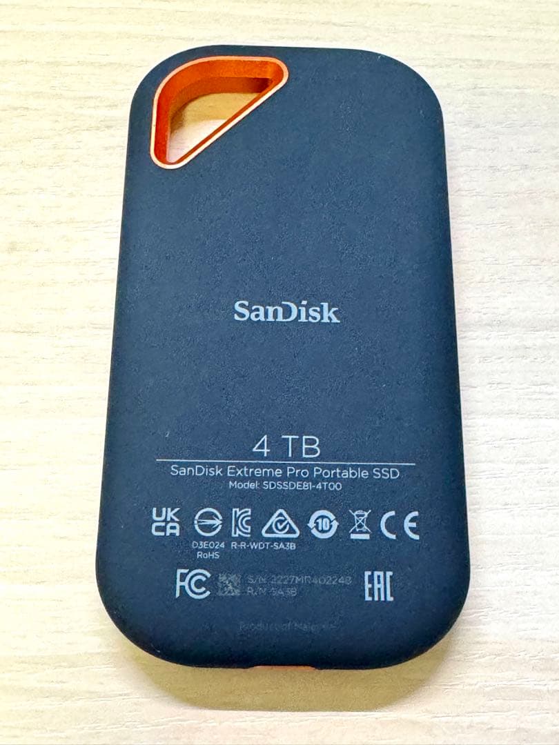 SanDisk Extreme Pro ポータブルSSD 4TB