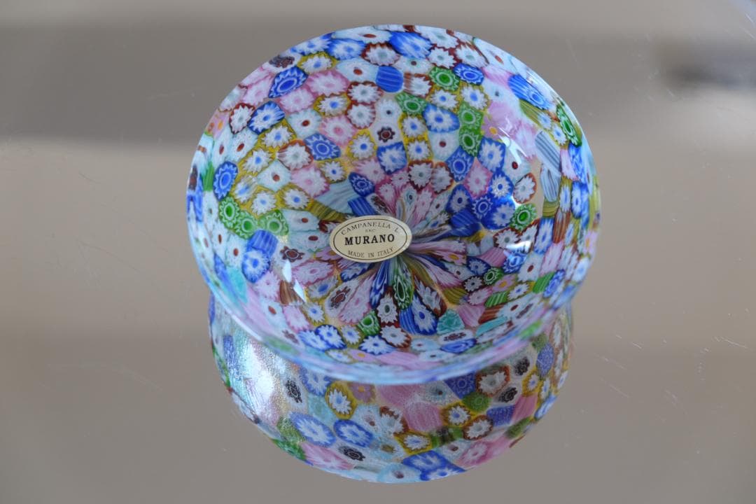 吹きガラス ミルフィオリ ムラーノガラス ヴェネチアングラス/小皿/江波冨士子