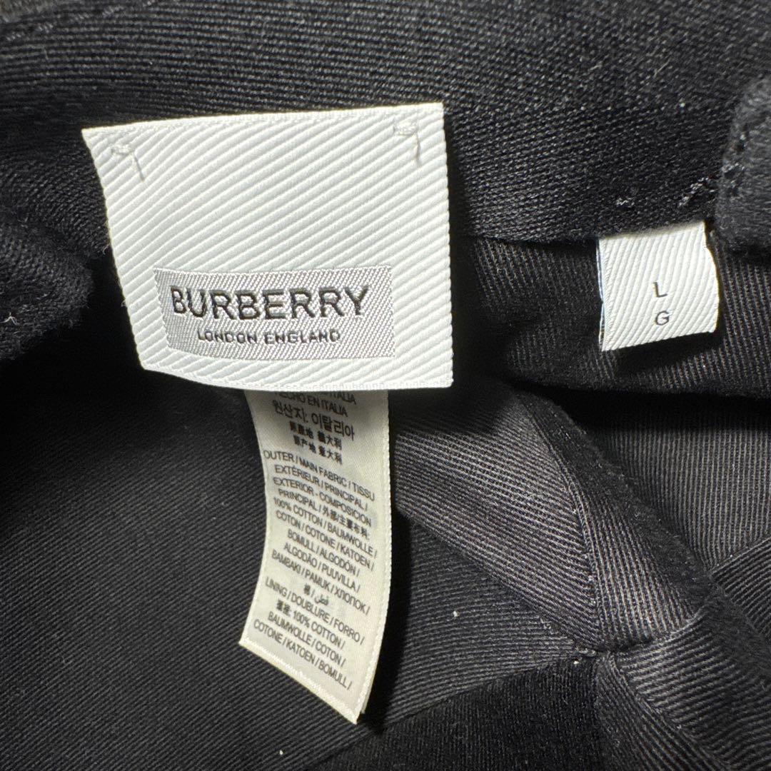 BURBERRY ブラック キャップ L