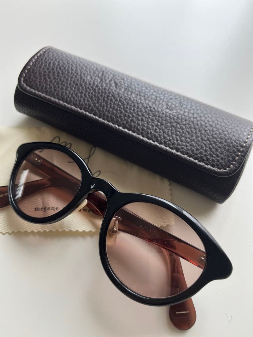 AKITTO「cel4」2019 サングラス48◻︎22パープル×ブラウンアキット