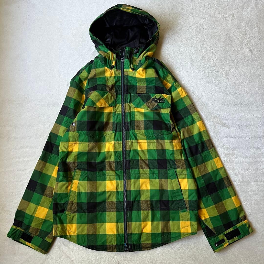 NOMIS ノーミス L スノーボードウェア上下 セットアップ 緑 チェック
