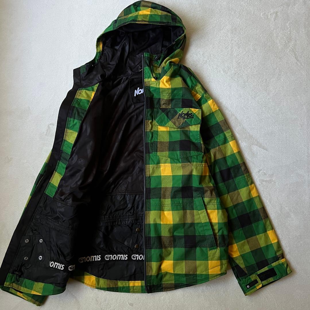 NOMIS ノーミス L スノーボードウェア上下 セットアップ 緑 チェック