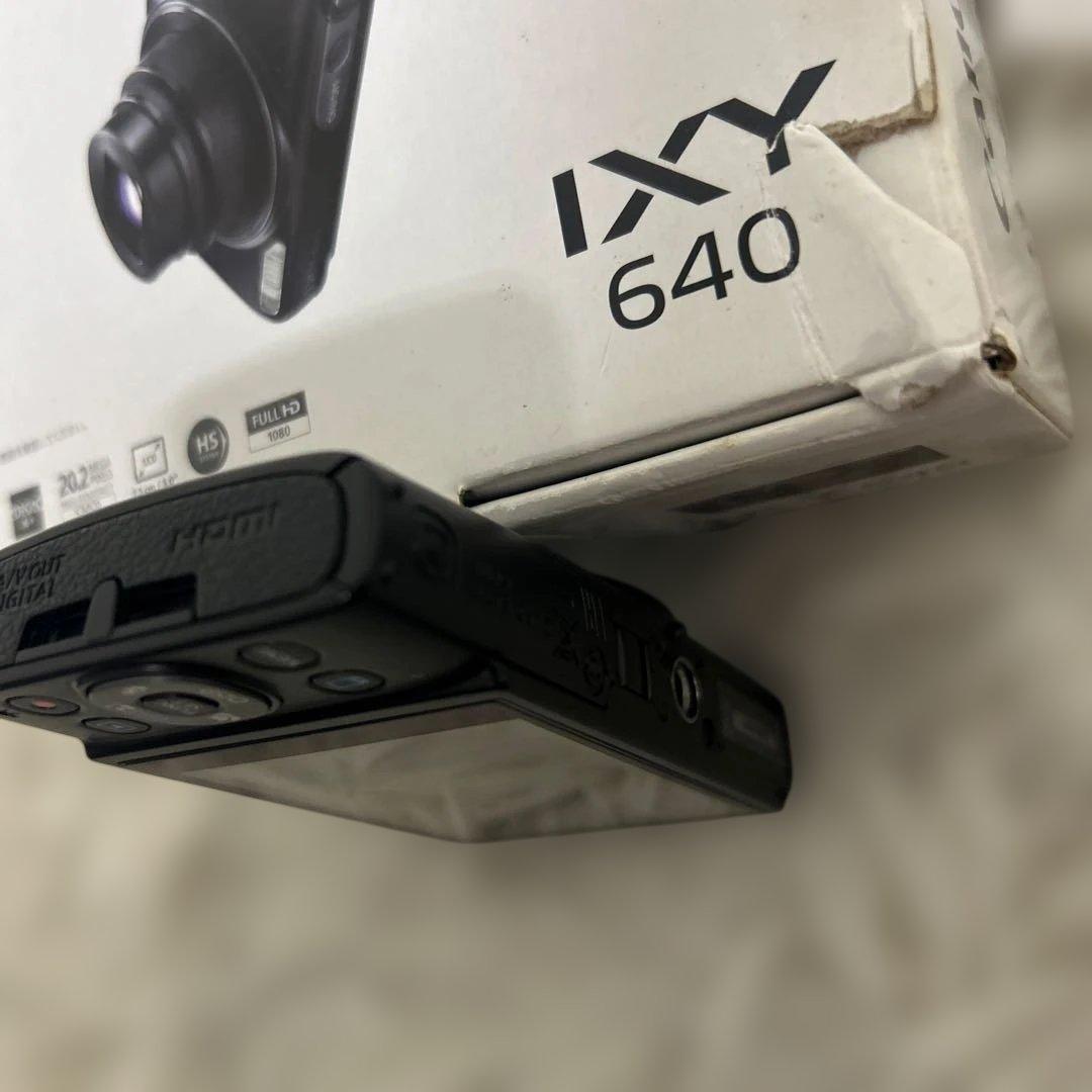 【美品・箱付き】 Canon IXY 640 ブラック　コンパクトデジタルカメラ