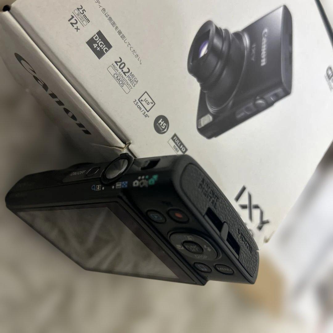 【美品・箱付き】 Canon IXY 640 ブラック　コンパクトデジタルカメラ