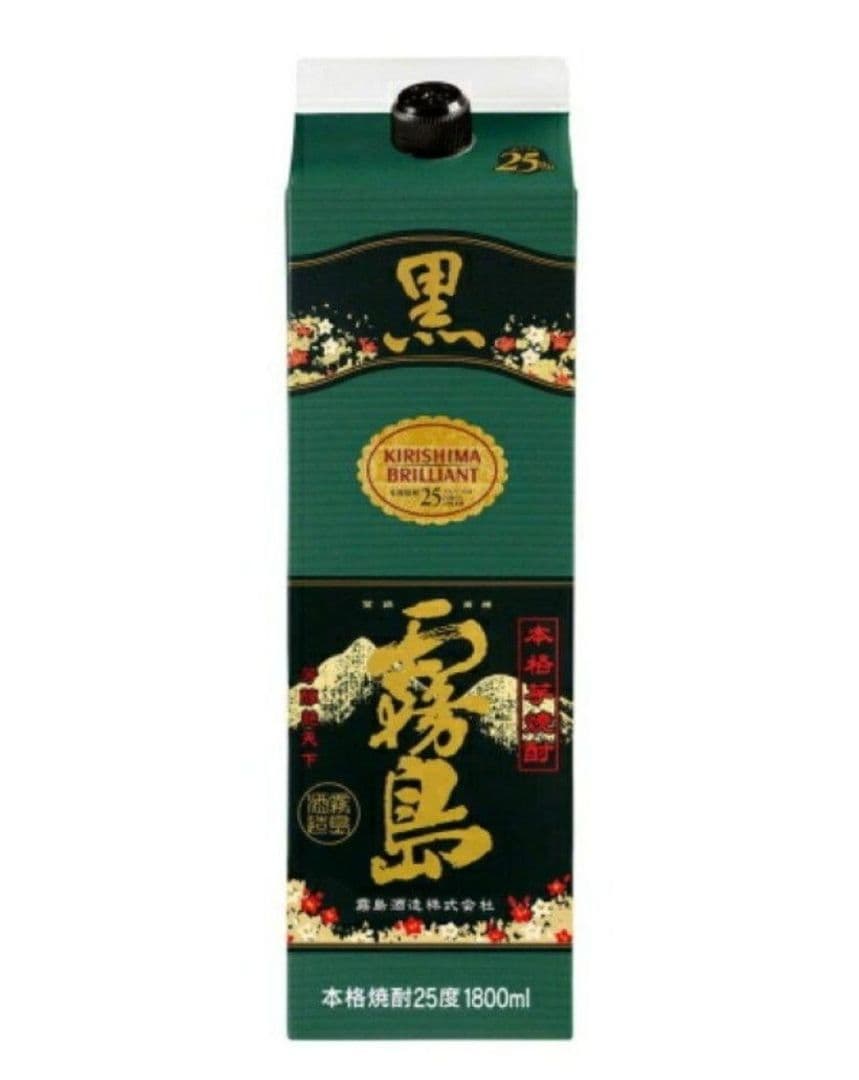 黒霧島25度1.8Lパック×6本