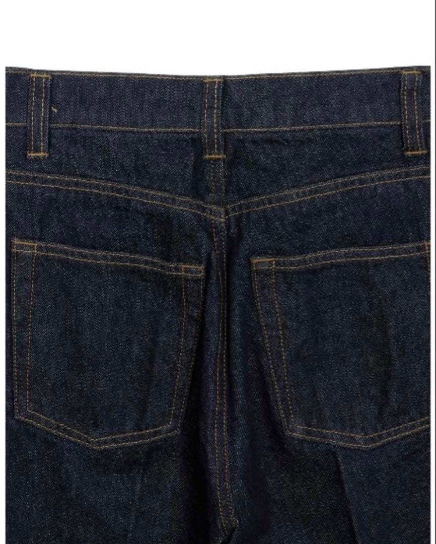 新品　AMERI アメリ　センタープレス ハイウェストストレートデニム　26 Ｌ