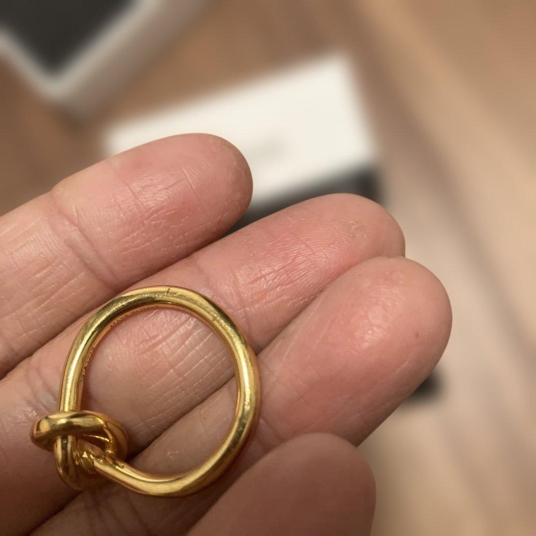 【CELINE】ゴールド ノットリング　52