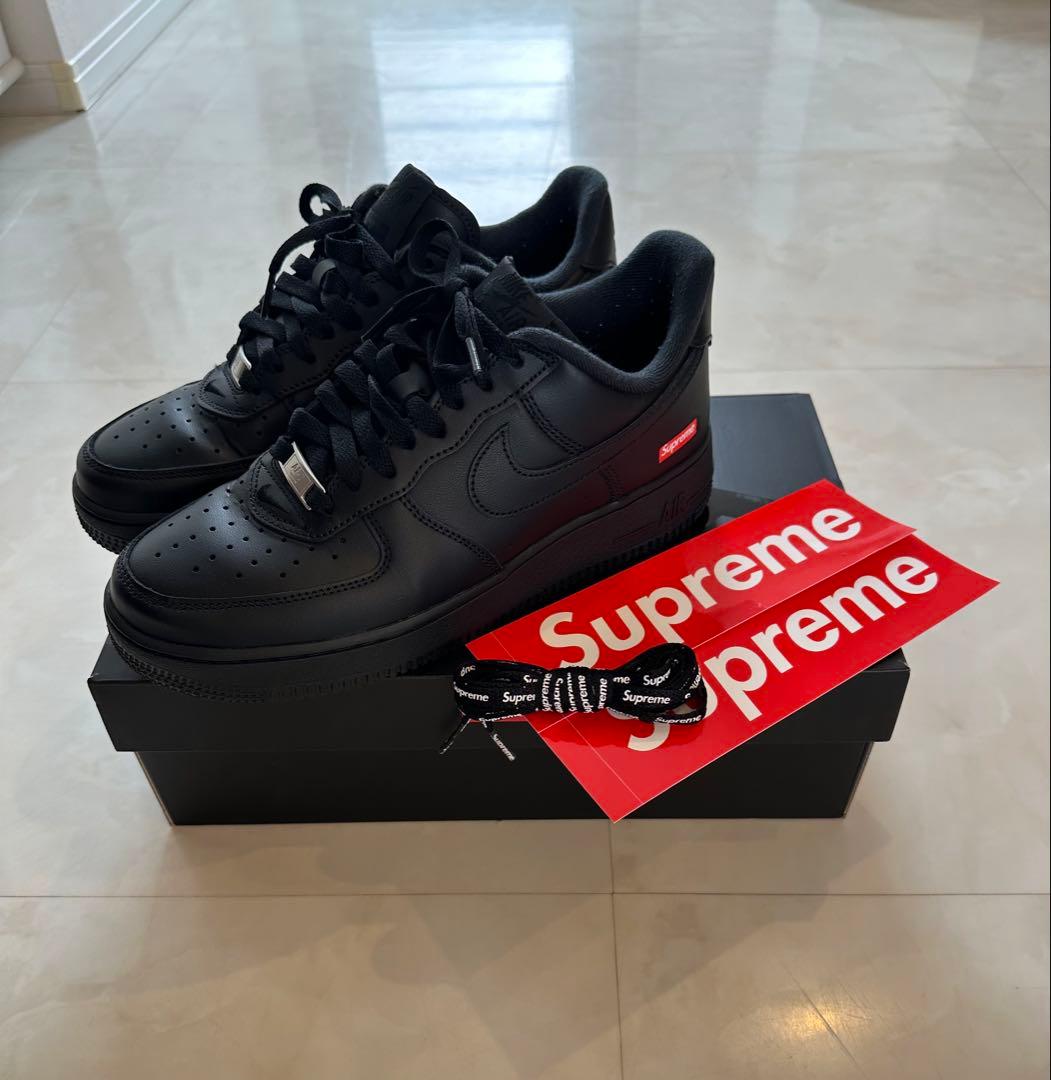 靴 Supreme nike AIR FORCE 1 25.5cm