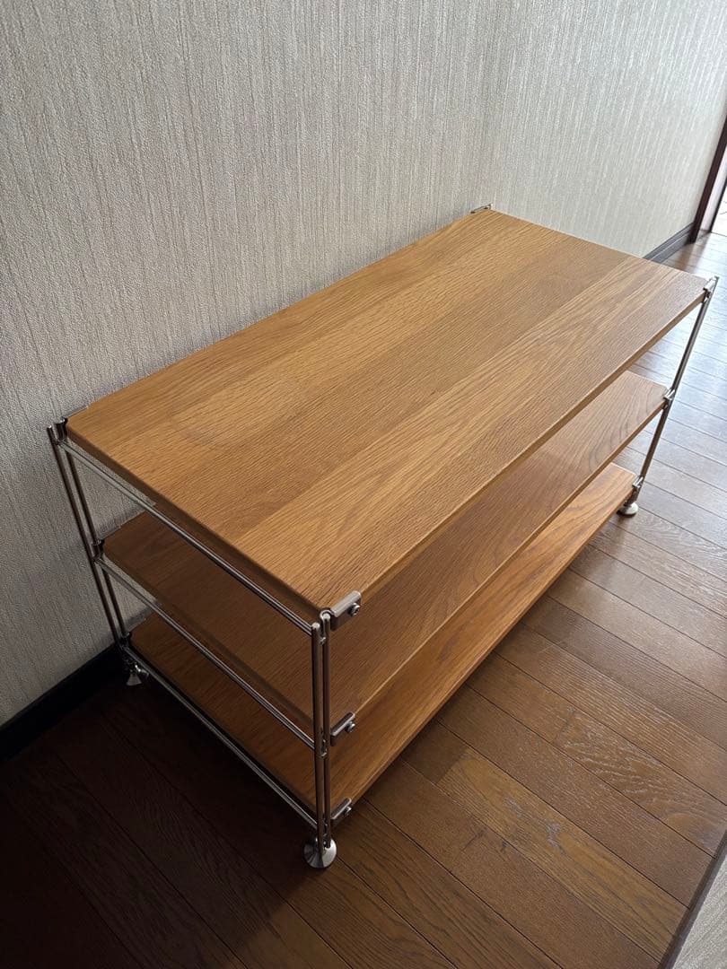 無印良品 ステンレスユニットシェルフ オーク材 幅84cm