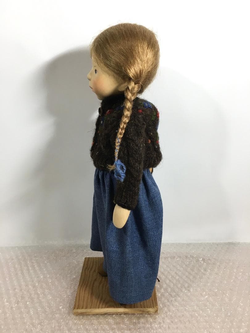 ○[美品] ポングラッツ人形 pongratz オールウッド 木製人形37cm