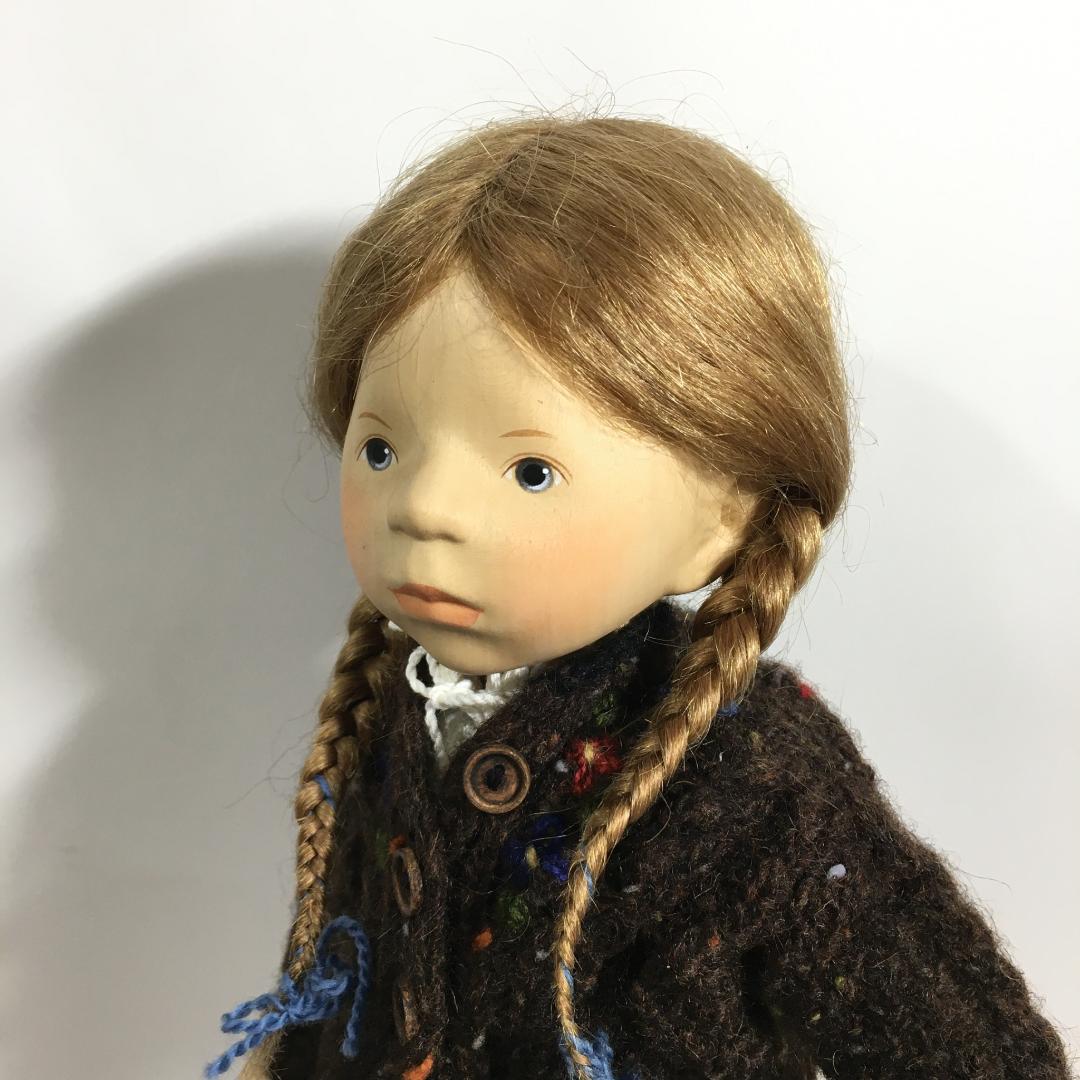 ○[美品] ポングラッツ人形 pongratz オールウッド 木製人形37cm