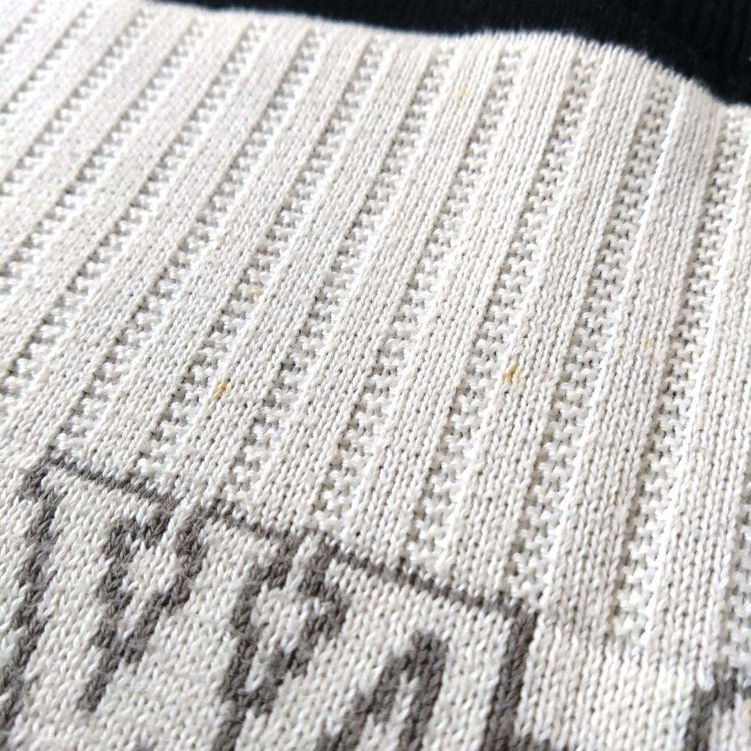 【美品】Black＆Whiteブラック＆ホワイト　ニットセータートレーナー