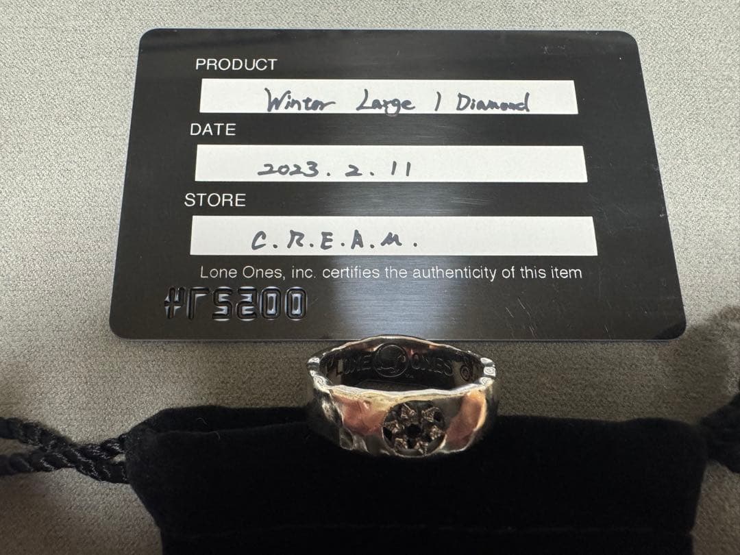 T*m様 LONE ONES Winter Large w 1 black Di