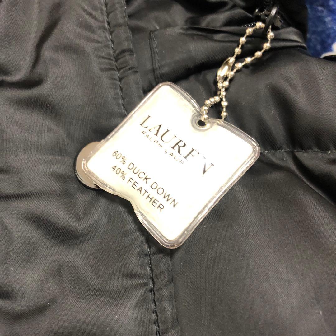 RLL ローレンラルフローレン　ダウンジャケット　ダウンコート　黒　ベルト付