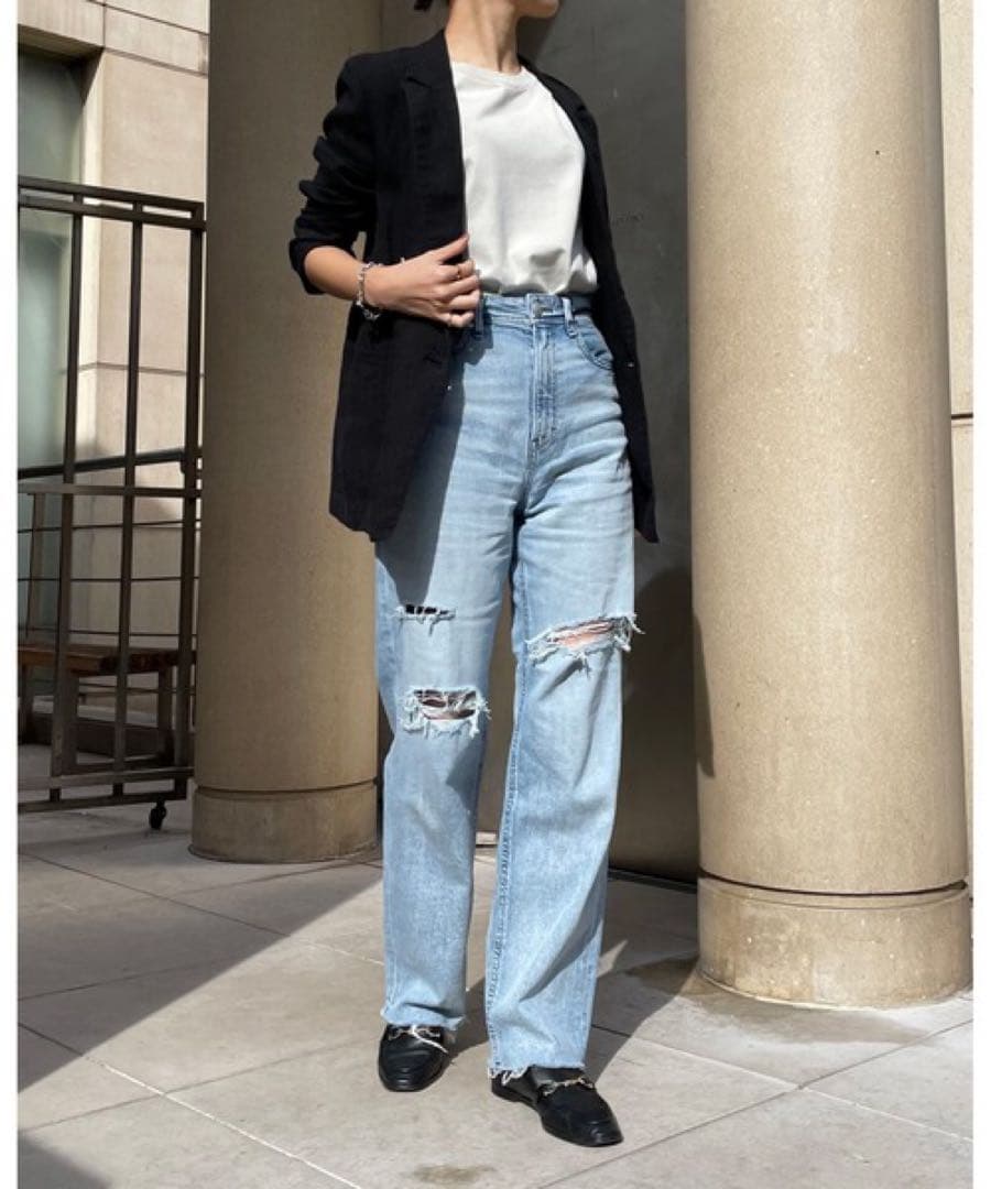 完売品　YANUK Lea レア ストレートデニム ボーイズ セミフレア