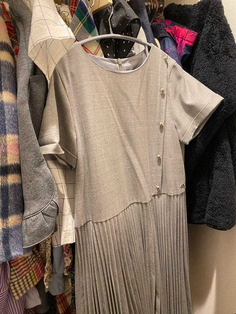 O*O様 タルティーヌ　エ　ショコラ140サイズ グレー 半袖ワンピース　新品未