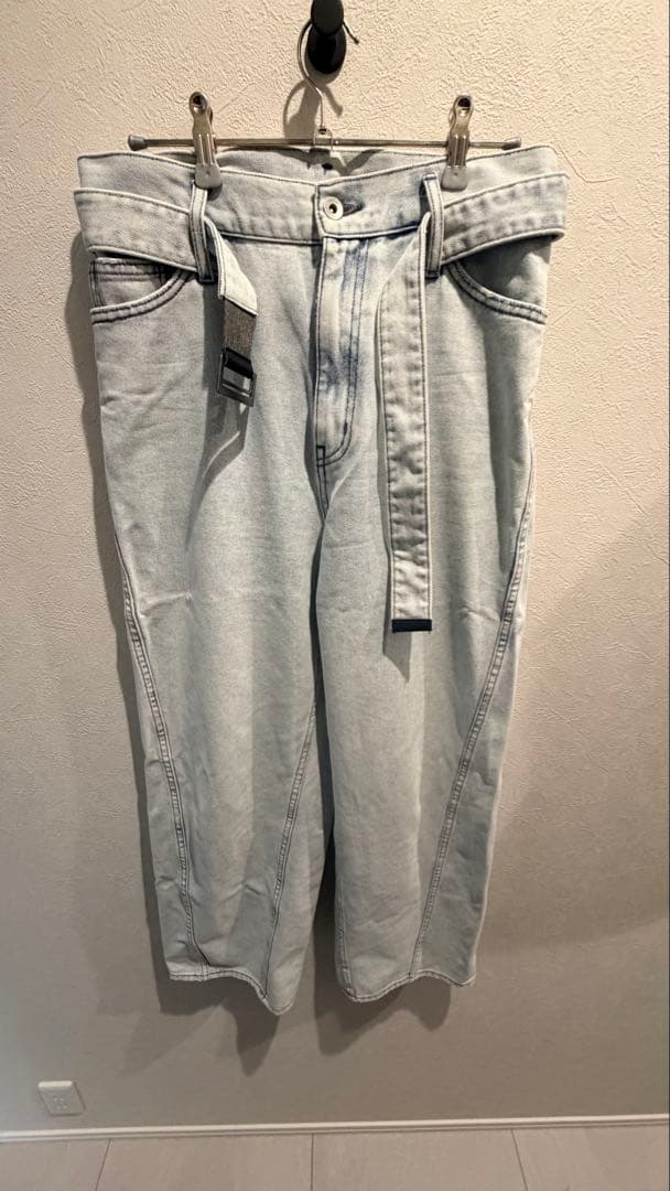 ADAM ET ROPÉ 【サステナブル】カーヴィーデニム　サックスブルー