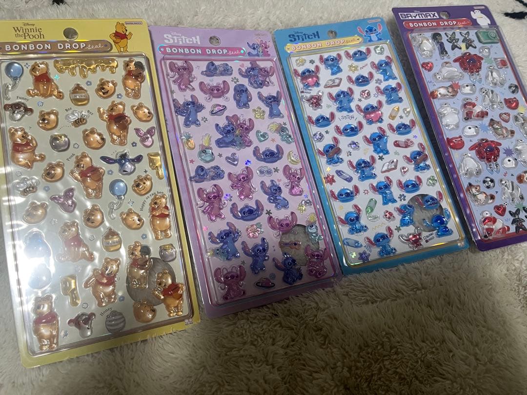 ボンボンドロップシール 正規品　ディズニー　8枚セット