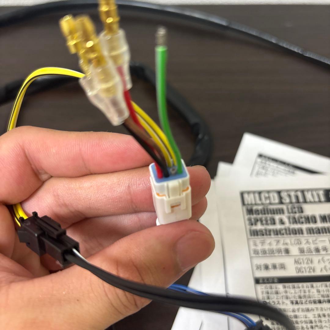 武川　ミディアムLCDスピード&タコメーター 12V車汎用　4mini モンキー