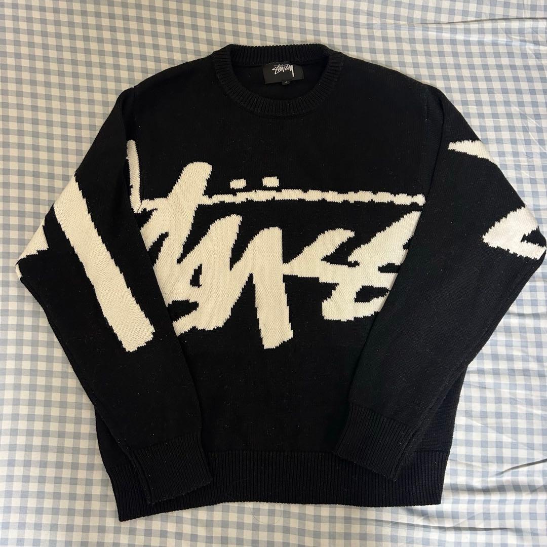 トップス stussy stock sweater black