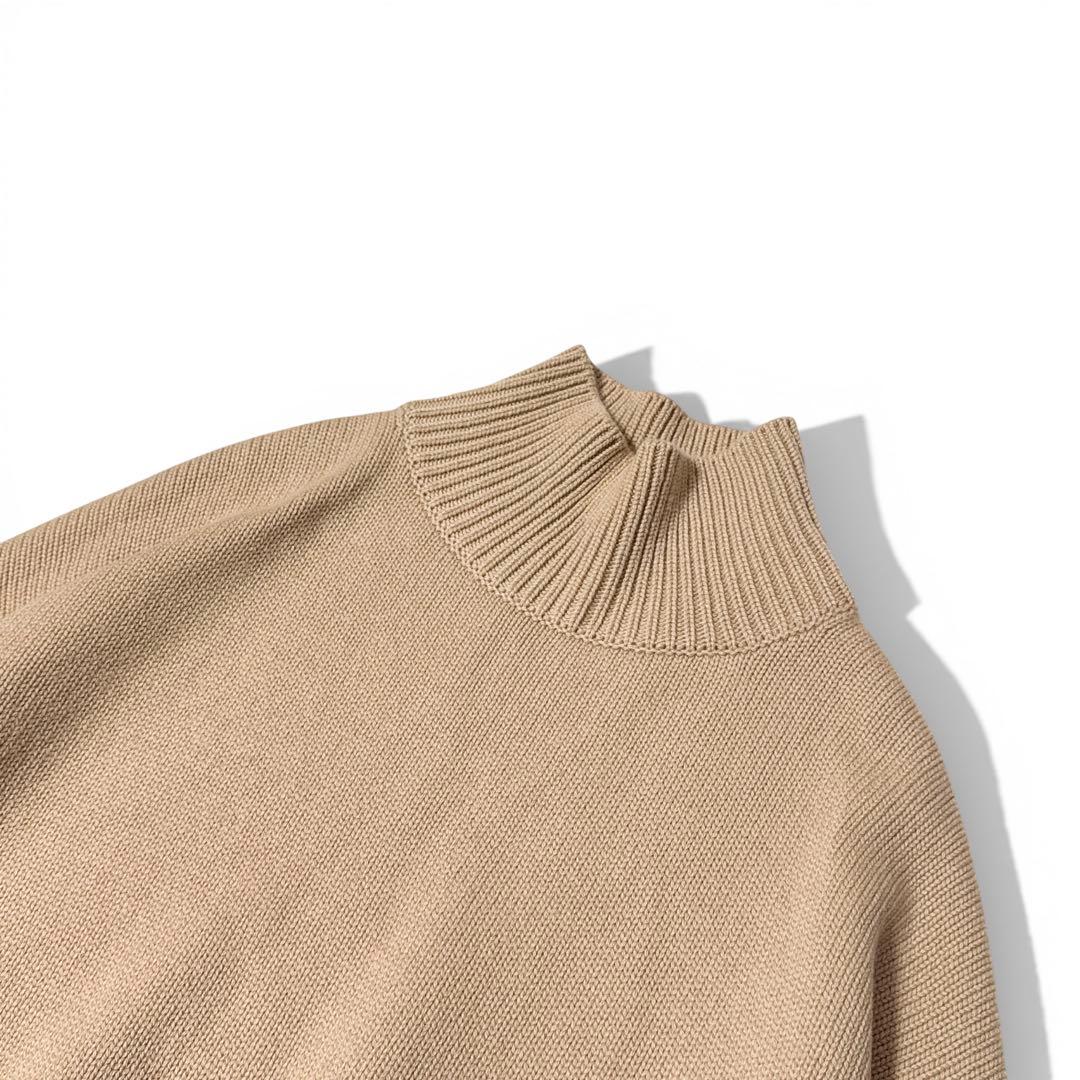 極美品✨️¥8.4万　エブール　カシミア100　ハイネックニット　キャメルベージュ