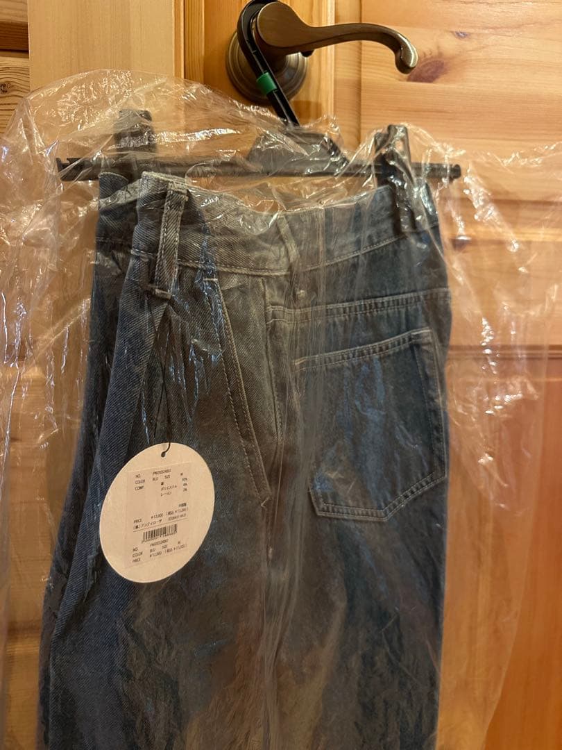 新品　ペルナ　PERNA デニム　ワイドパンツ Mサイズ 未使用