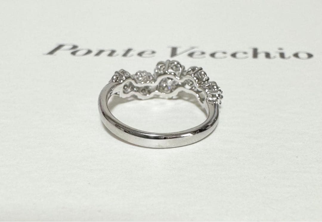 M*様 ポンテヴェキオ　フラワーダイヤモンドリング　11号