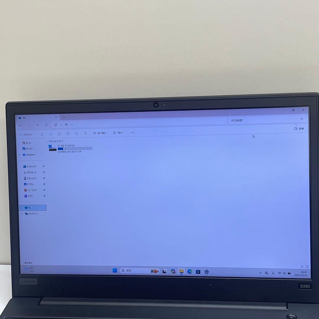 #638 レノボ ThinkPad E580 i5-8250U 8gb 256G