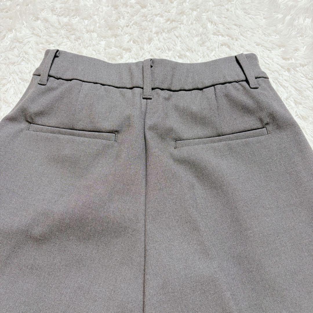 未使用級 プラステ ウォームリザーブパンツスーツ ノーカラー ワイドパンツ