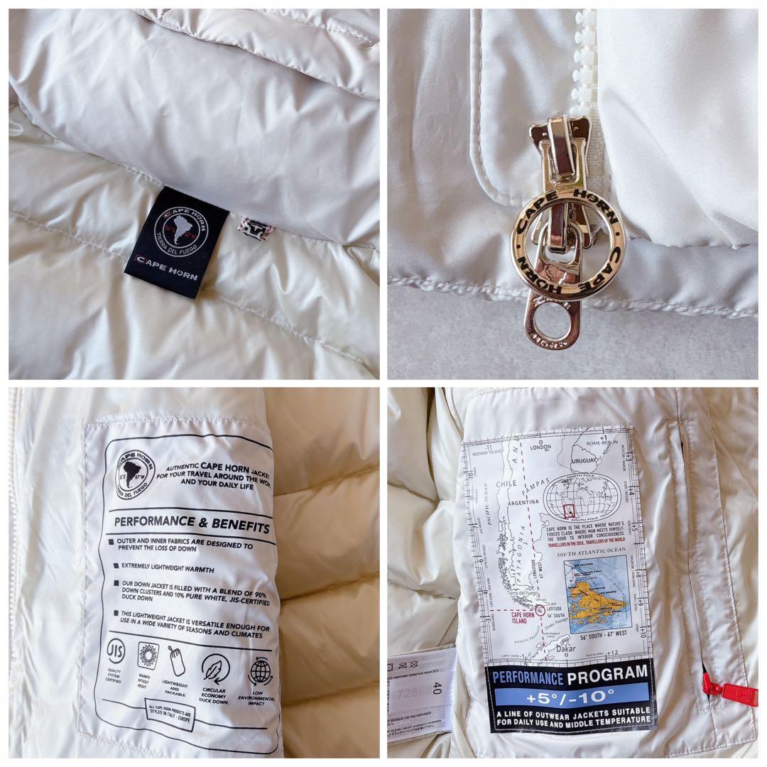 未使用★CAPE HORN｜定価7万 ARENAL エコファーダウン 白 40