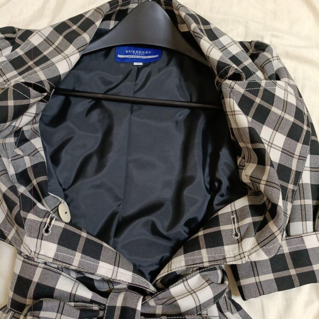 美品BURBERRY BLUE LABEL 刺繍ロゴワンピース　Aライン