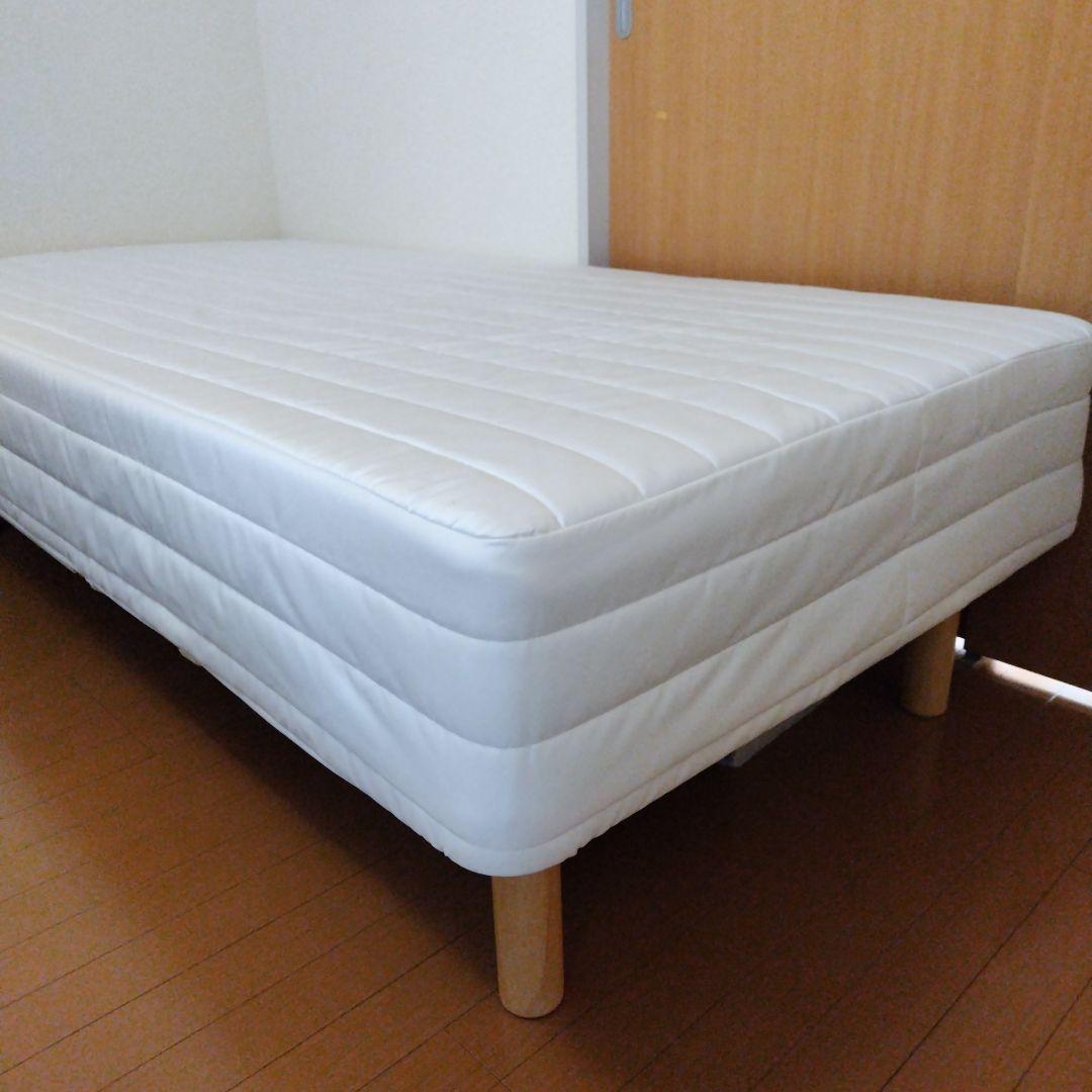 無印良品 シングルサイズ 脚付マットレスポケットコイル26cm（洗えるカバー）