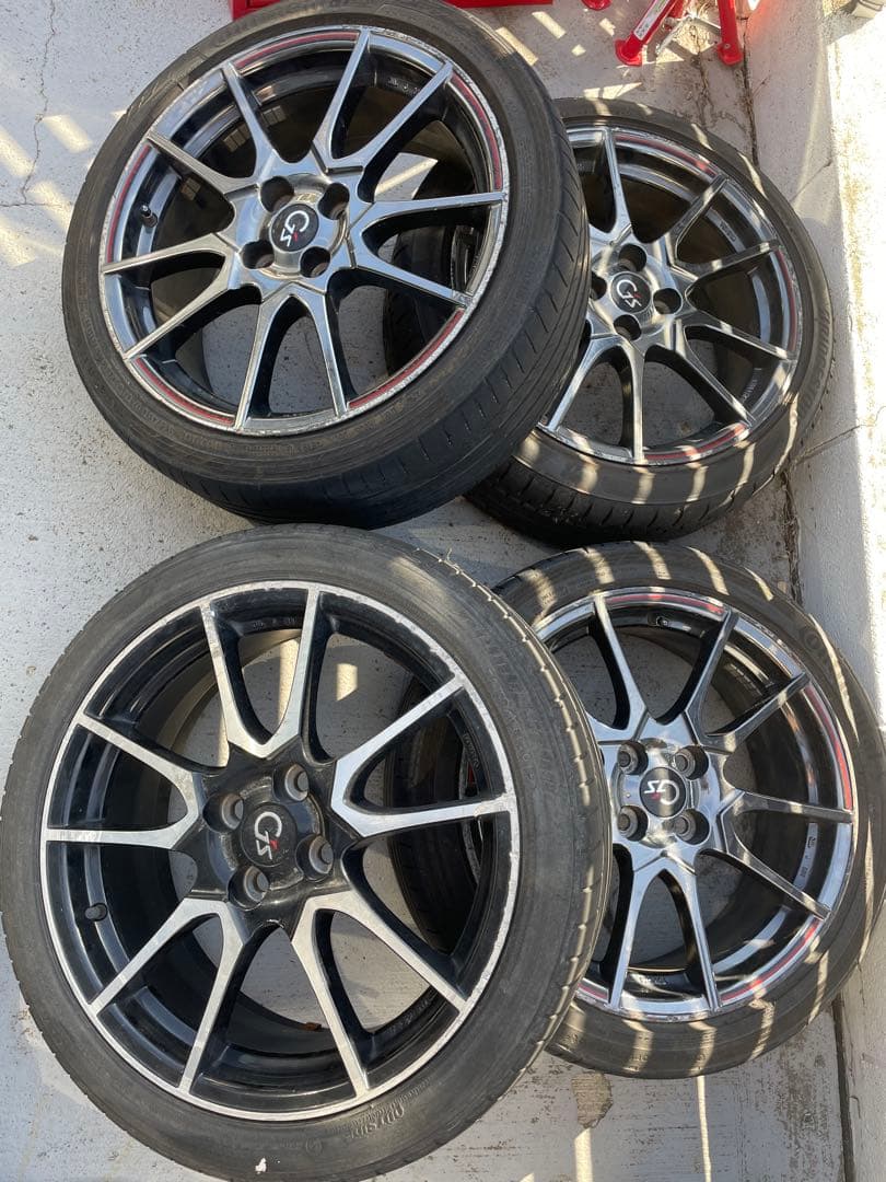 グ*ィ様 アクアGS 17インチ ホイールセット 5本スポーク