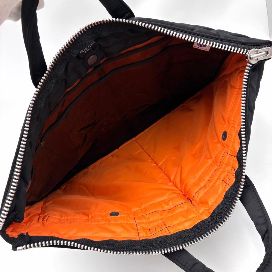 ポーター タンカー ショートヘルメットバッグ L ブリーフケース 黒 ナイロン