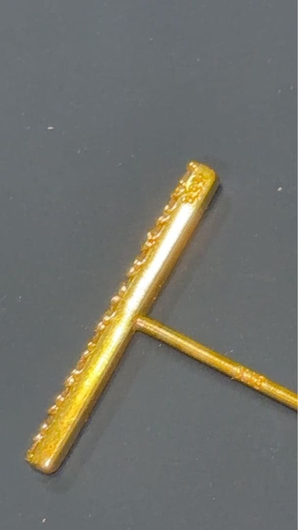 R*a様 blanciris ブランイリス　K18ゴールド バーピアス