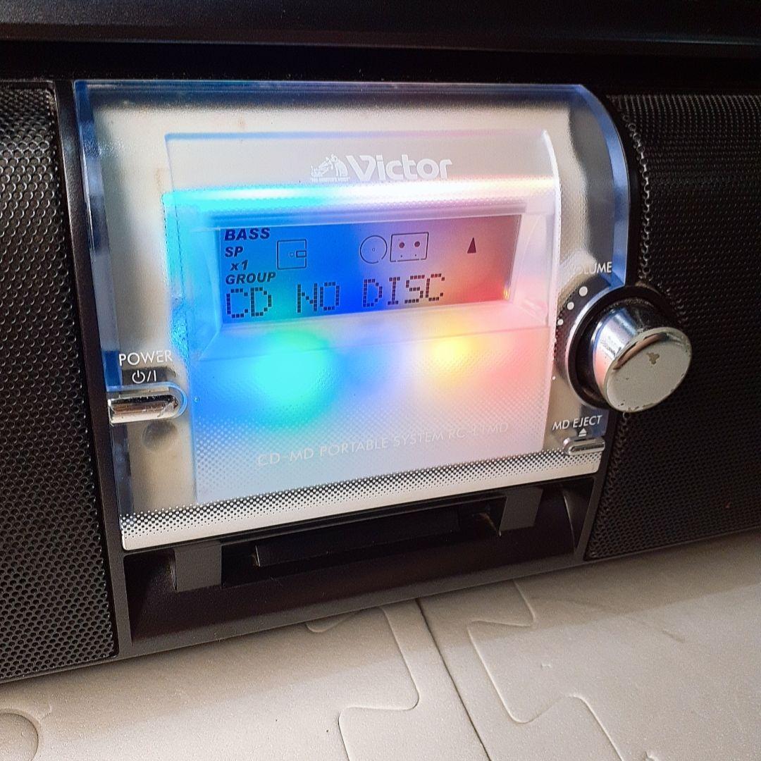 【レア】VICTOR RC-L1MD-8 ブラック CD・MD・ラジカセ