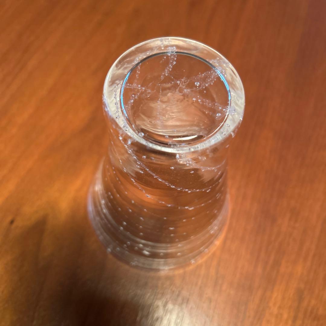 新品◆荒川尚也　中グラス３客セット　ガラス製テーパー形状カップ