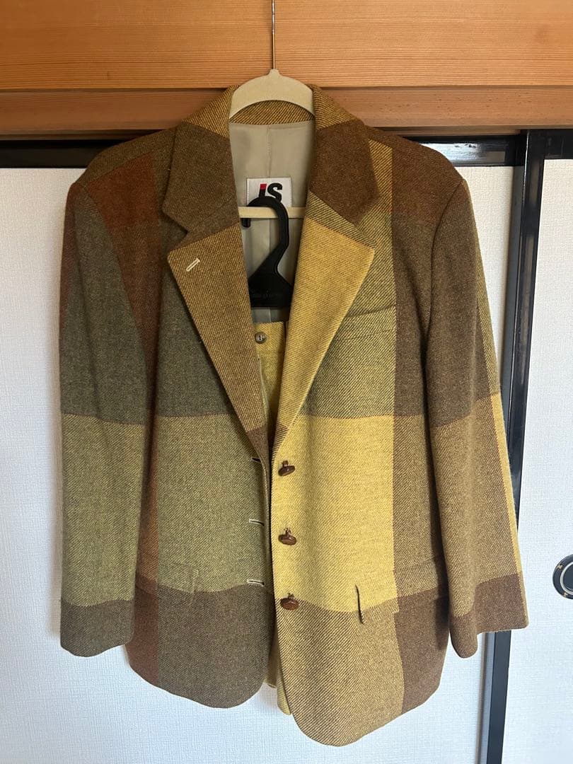 【希少】ヴィンテージ i.S.チェック柄 issey miyake セットアップ