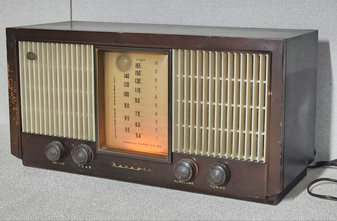 レトロ 真空管ラジオ 七欧通信機 6S-23 NANAOLA ジャンク 貴重