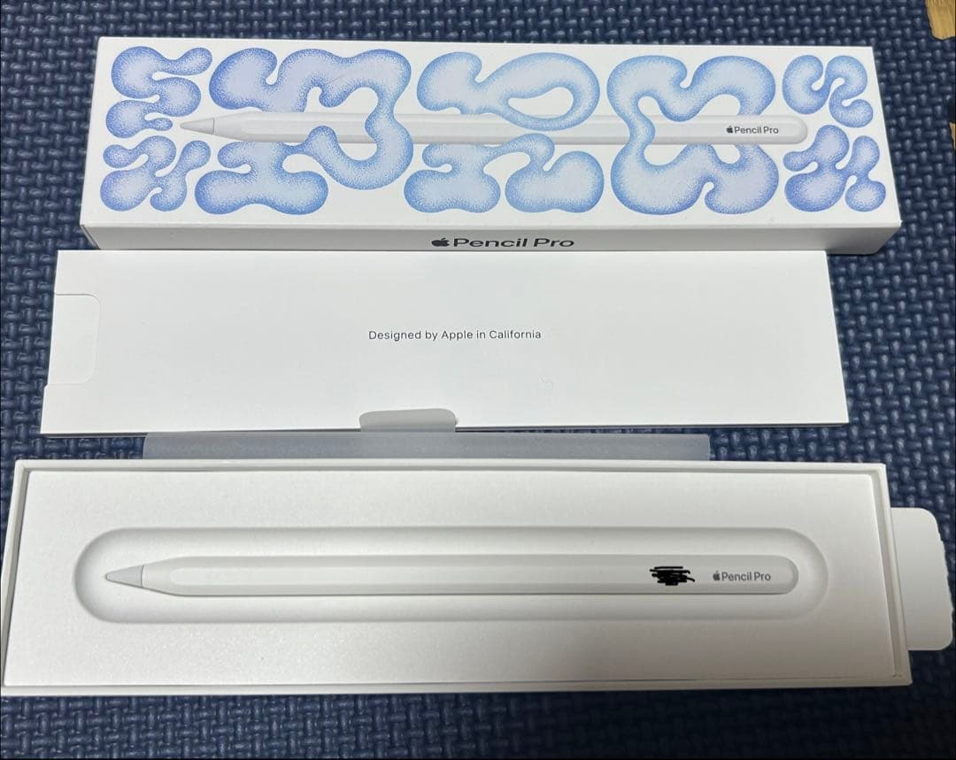 Apple Pencil pro 刻印あり